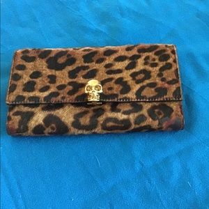 COPY - ALEXANDER MCQUEEN LEOPARD HAIR CALF WALLET…